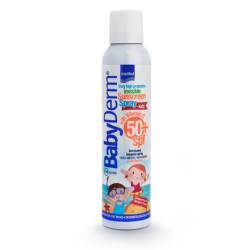 Intermed BabyDerm Invisible Sunscreen Spray spf 50+ for Kids Με Βιταμίνη C 200ml