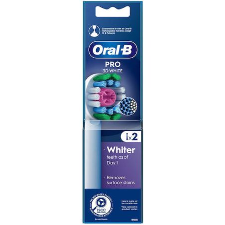 Oral-B Pro 3d Ανταλλακτικές Κεφαλές για Ηλεκτρική Οδοντόβουρτσα 2τμχ