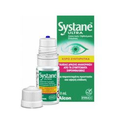 Alcon Systane Ultra Λιπαντικές Οφθαλμικές Σταγόνες Χωρίς Συντηρητικά 10ml