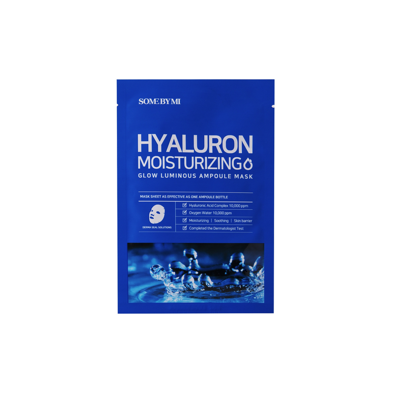 Some By Mi Hyaluron Moisturizing, Glow Luminous Ampoule Mask Moisturizing Sheet Mask 1τμχ