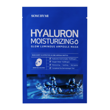 Some By Mi Hyaluron Moisturizing, Glow Luminous Ampoule Mask Moisturizing Sheet Mask 1τμχ