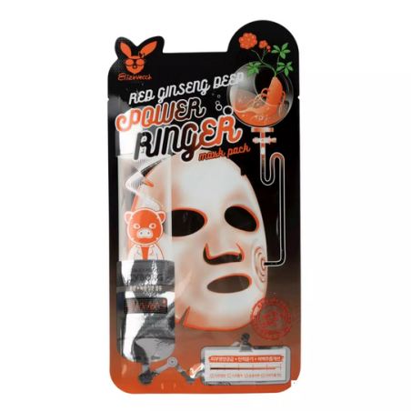 Elizavecca Red Ginseng Deep Power Ringer Mask in Sheet 1τμχ