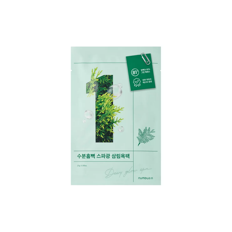 Numbuzin No.1 Dewy Glow Spa Sheet Mask Sheet Mask 1τμχ