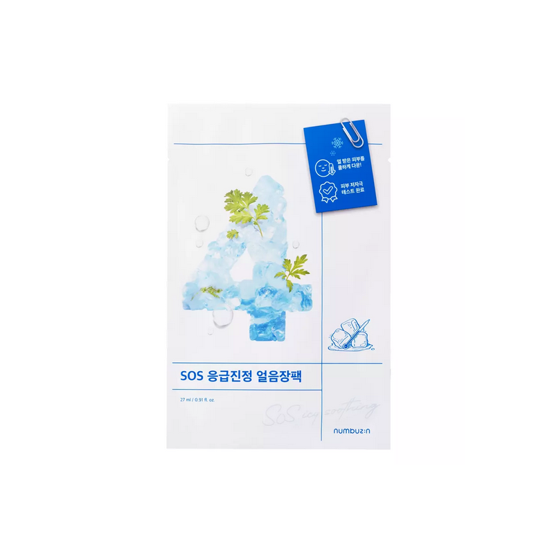 Numbuzin No.4 Icy Soothing Sheet Mask Cooling Sheet Mask 1τμχ