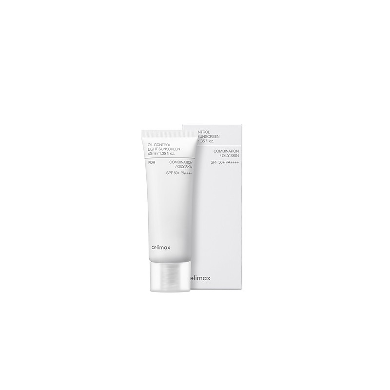 Celimax Oil Control Light Sunscreen SPF50+ PA++++ Sebum Regulating Cream with Filter 40ml