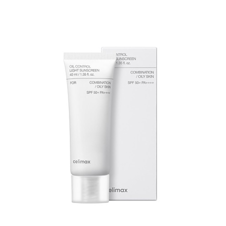 Celimax Oil Control Light Sunscreen SPF50+ PA++++ Sebum Regulating Cream with Filter 40ml