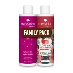 Messinian Spa Family Pack Αφρόλουτρα Glamorous & Mysterious Scent & I Love You Cherry Much 400ml