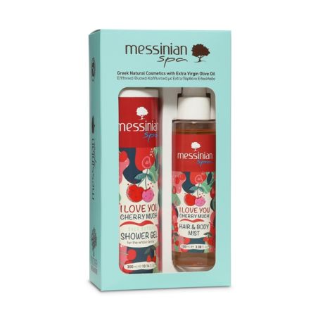 Messinian Spa I Love You Cherry Much (Αφρόλουτρο 300ml + Hair & Body Mist 100ml)