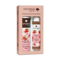 Messinian Spa Strawberry Yogurt (Αφρόλουτρο 300ml + Hair & Body Mist 100ml)