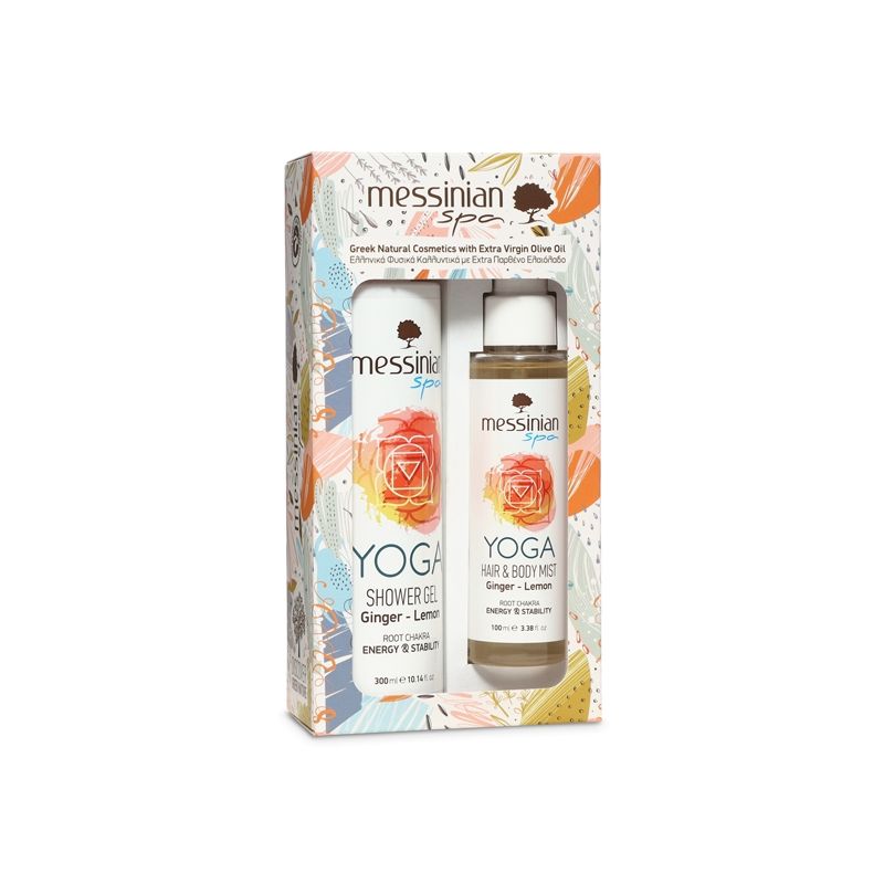 Messinian Spa YOGA Ginger & Lemon (Αφρόλουτρο 300ml + Hair & Body Mist 100ml)