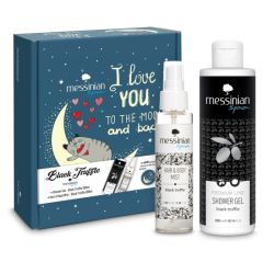 Messinian Spa I Love you to the moon and back - Black Truffle (Αφρόλουτρο 300ml + Hair & Body Mist 100ml + Μαγνητάκι)