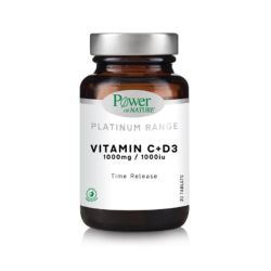 Power Health Platinum Range Vitamin C + D3 (1000mg/1000iu), 30 Tablets