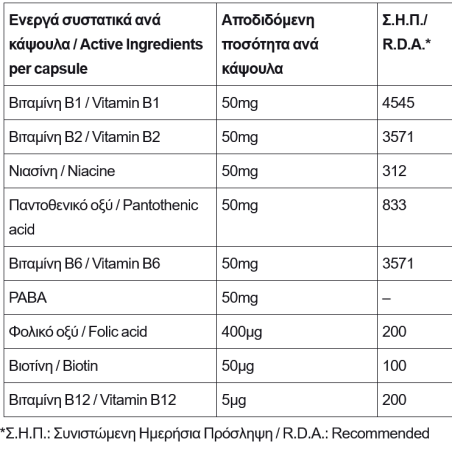 Power Health Platinum Range B50 Complex 30 Κάψουλες