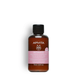 Apivita Intimate Care Mini Καθημερινό Απαλό Gel Καθαρισμού για την Ευαίσθητη Περιοχή 75ml