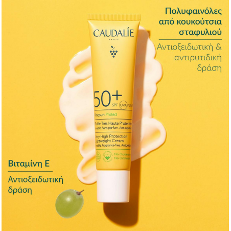 Caudalie Vinosun Protect Very High Protection SPF50+ Lightweight Cream 40ml