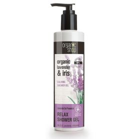 Organic lavender & iris , calming shower gel, Βιολογική λεβάντα & ίριδα, Χαλαρωτικό αφρόλουτρο, 280ml - Natura Siberica