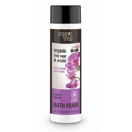 Purple Orchid, Bath Foam , Αφρόλουτρο Φασκόμηλο & Ορχιδέα, 500ml - Natura Siberica