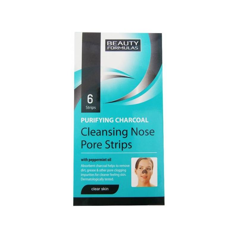 Beauty Formulas Charcoal Nose Pore Strips 6pcs - Ag pharm