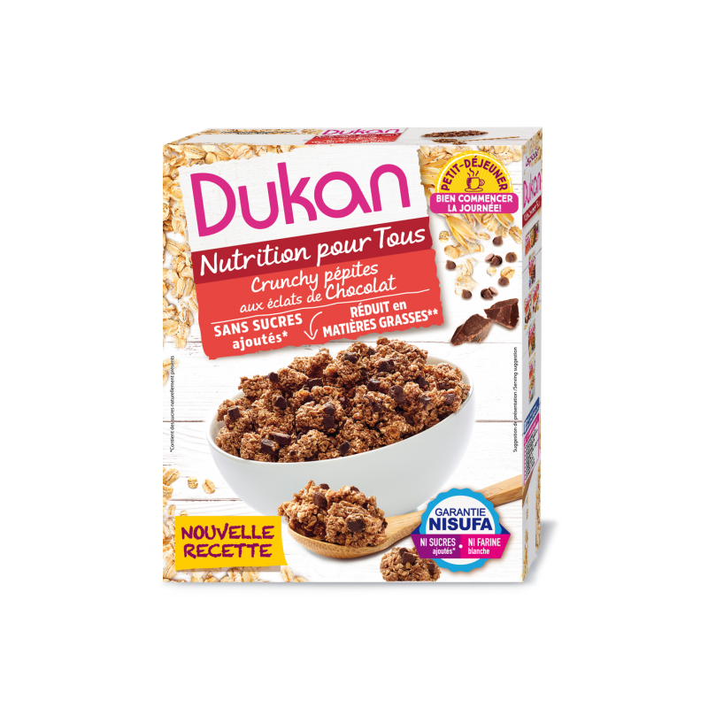 Dukan Δημητριακά βρώμης με κομμάτια σοκολάτας, 350g - Dukan