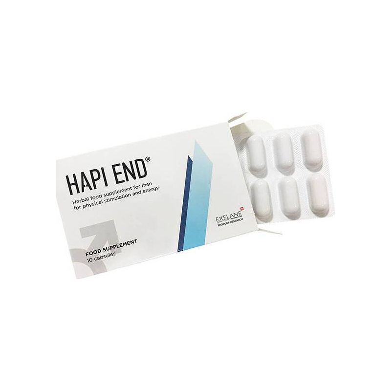 Hapi End Food 10 caps Φυτικό Ενισχυτικό Στύσης - Exelane Laboratories