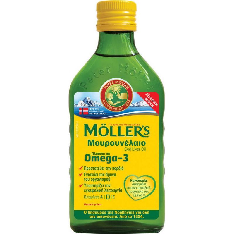 MOLLER'S Μουρουνέλαιο Φυσική Γεύση 250ml - Moller's