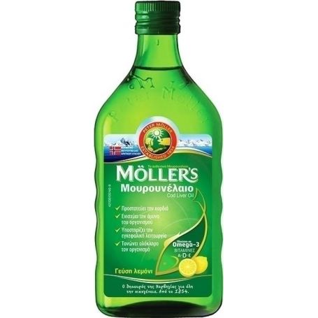Mollers - Μουρουνέλαιο Γεύση Λεμόνι 250ml - Moller's