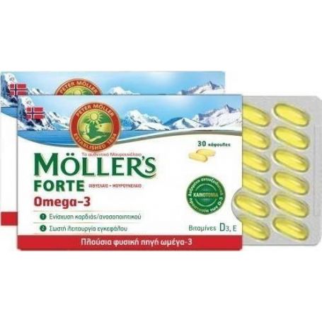 Moller's Forte Omega-3 30 κάψουλες - Moller's