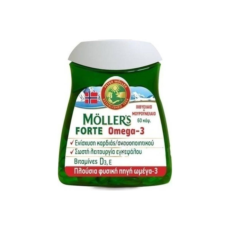 Moller's Forte Omega-3 60 κάψουλες - Moller's