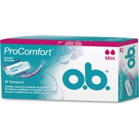 O.B. ProComfort Curved Grooves & SilkTouch Cover Mini 16τμχ - O.B.