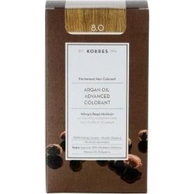 Korres Argan Oil Advanced Colorant 8.0 Ξανθό Ανοιχτό Φυσικό - Korres