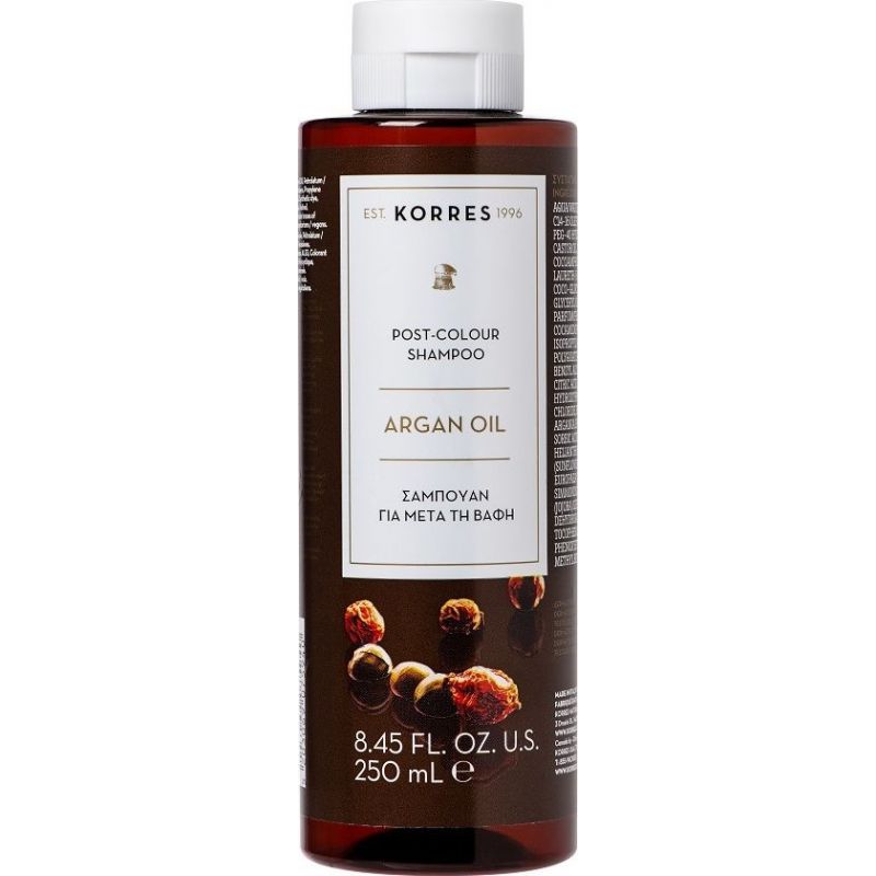 Korres Argan Oil Post-Colour Σαμπουάν Για Μετά Τη Βαφή 250ml