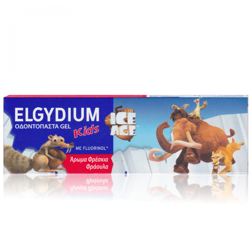 Elgydium Kids Ice Age Οδοντόκρεμα Με Γεύση Φράουλα 2-6 Ετών 50ml - Pierre Fabre