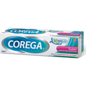 Corega 3D Hold Super Στερεωτική Κρέμα Οδοντοστοιχιών 40gr - Glaxosmithkline