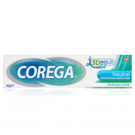 Corega Neutral Cream - Στερεωτική Κρέμα Τεχνητής Οδοντοστοιχίας Με Ουδέτερη Γεύση 40gr - Glaxosmithkline