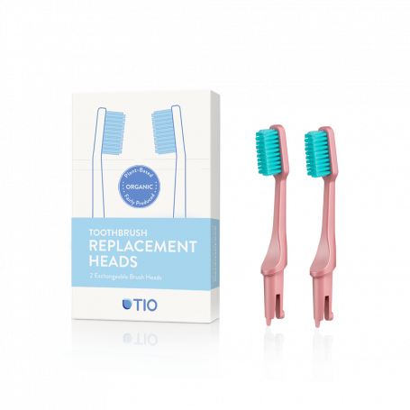 Ανταλλακτικά Οδοντόβουρτσας Ροζ Soft (Coral Soft) x2 – TIO care