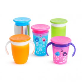 Munchkin Miracle Cup Lids, Καπάκια για όλα τα Ποτηράκια Miracle,Διάφορα Χρώματα, 4τμχ - Munchkin