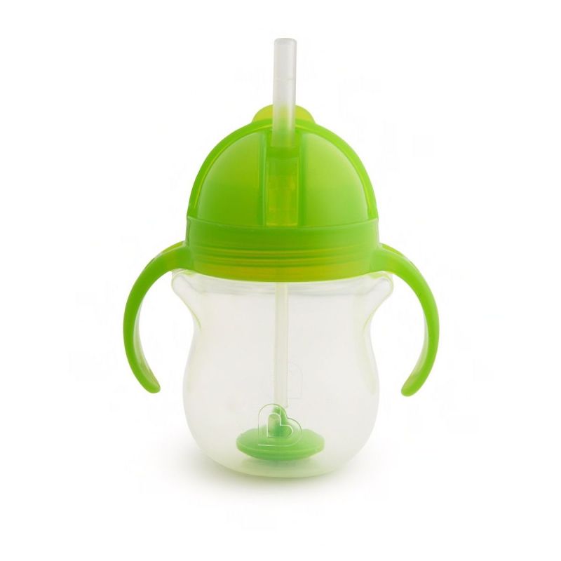 Munchkin Tip & Sip Straw Cup Ποτήρι με Καλαμάκι 6m+, Πράσινο, 207ml - Munchkin