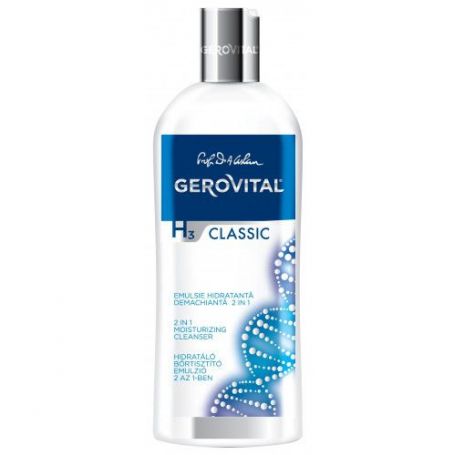 Gerovital H3 Classic Ενυδατικό Γαλάκτωμα Καθαρισμού 2 σε 1, 200ml - Gerovital