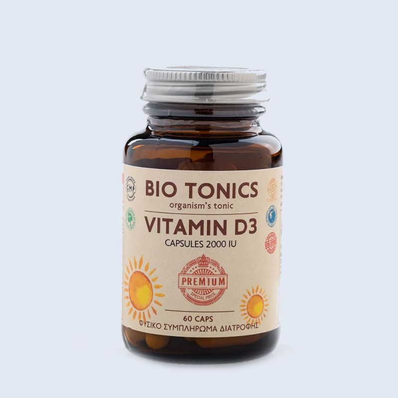 Bio Tonics Βιταμίνη D3 2000IU 60caps - Bio Tonics