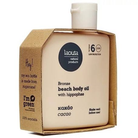 Laouta Cacao Bronze beach body oil with hippophae 100ml