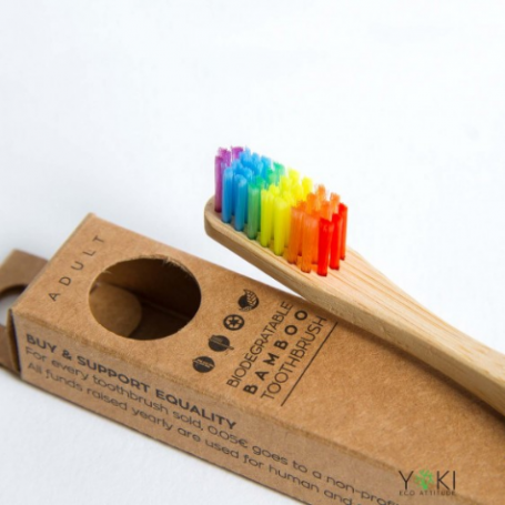 Οδοντόβουρτσα μπαμπού BeMyFlower Equality Rainbow/Soft