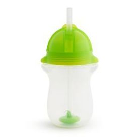 Munchkin Ποτηράκι με καλαμάκι Tip & Sip Tall Πράσινο 296ml 12+μηνών - Munchkin