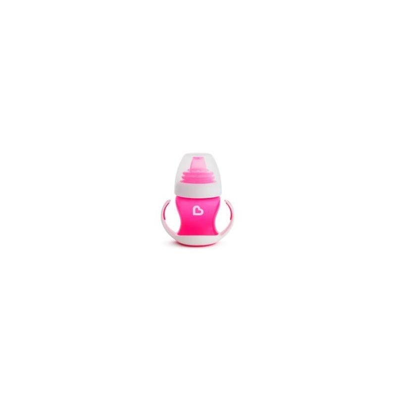 Munchkin Gentle First Cup Εκπαιδευτικό Κύπελλο με Λαβές Χρώμα Ροζ 4m+ 118ml