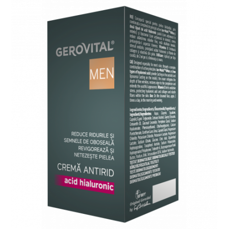 Gerovital Αντρική Αντιρυτιδική Κρέμα με Υαλουρονικό 30ml