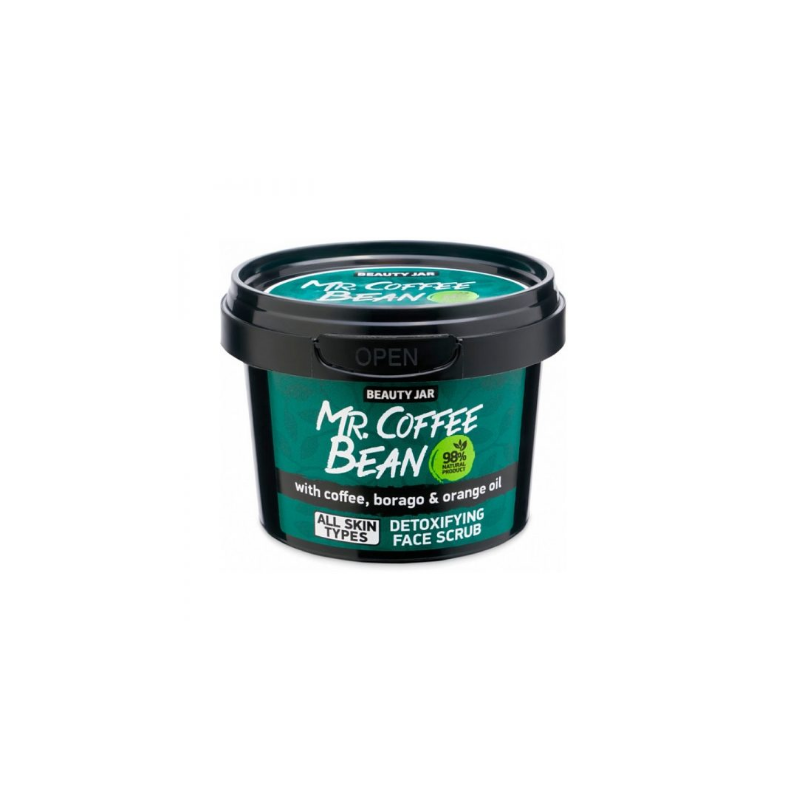 Beauty Jar “MR. COFFEE BEAN” Scrub προσώπου για αποτοξίνωση 50gr