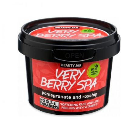 Beauty Jar “VERY BERRY SPA” Peeling προσώπου & χειλιών με Βιταμίνη C, 120gr