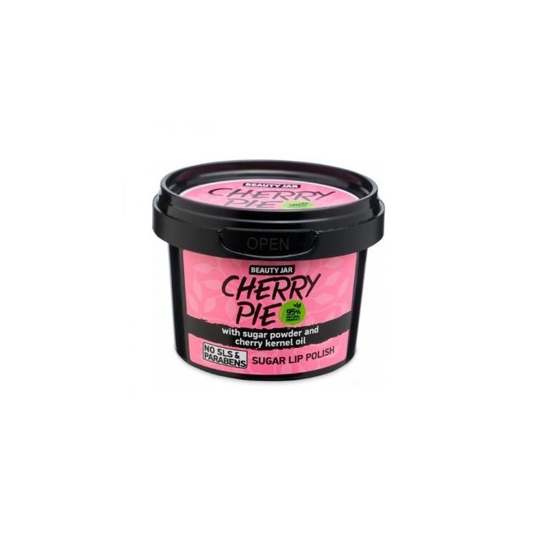 Beauty Jar “CHERRY PIE” Απαλό peeling χειλιών, 120gr