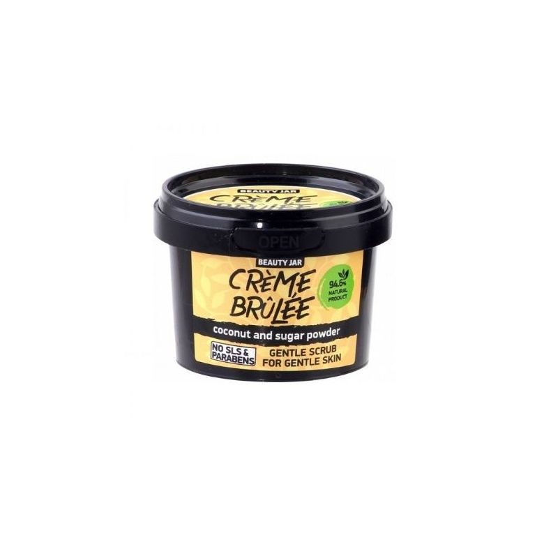 Beauty Jar “Creme brulee” Απαλό scrub για ευαίσθητες επιδερμίδες, 120gr