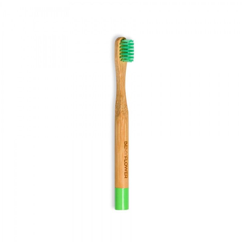 BeMyFlower bamboo οδοντόβουρτσα KIDS πράσινη SOFT