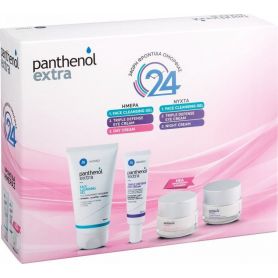Panthenol Extra 24h Φροντίδα Face cleansing Gel 150ml & Tripple Eye Cream 25ml & Day Cream spf15 50ml & Night Cream 50ml - Pa...